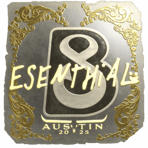 Sticker | esenthial (Gold) | Austin 2025