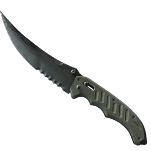 ★ StatTrak™ Flip Knife | Damascus Steel (Battle-Scarred)