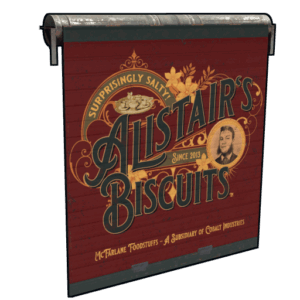 Alistair's Biscuits Garage Door