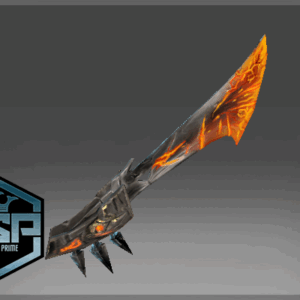 Inscribed Blade of Burning Turmoil