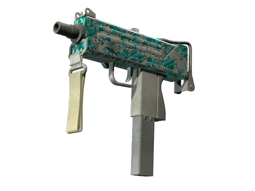 MAC-10 | Malachite (Battle-Scarred)