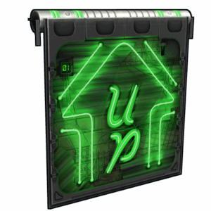 Neon Up Garage Door