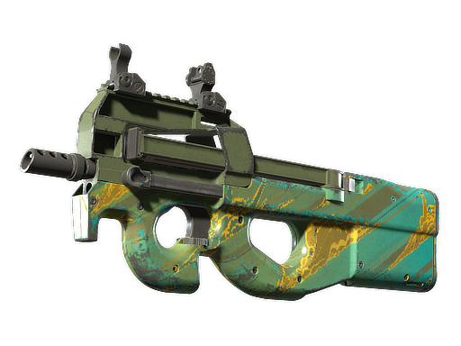 P90 | Mustard Gas (Well-Worn)