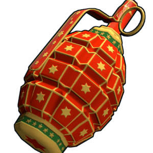 Red Christmas Grenade