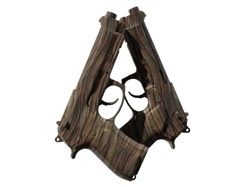 Souvenir Dual Berettas | Drift Wood (Minimal Wear)
