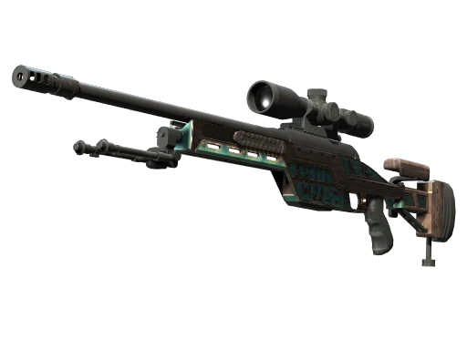 Souvenir SSG 08 | Azure Glyph (Well-Worn)