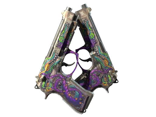 StatTrak™ Dual Berettas | Flora Carnivora (Battle-Scarred)