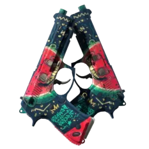 StatTrak™ Dual Berettas | Melondrama (Battle-Scarred)