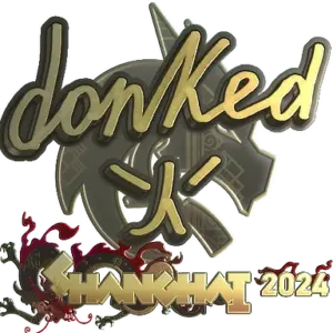 Sticker | donk (Gold) | Shanghai 2024