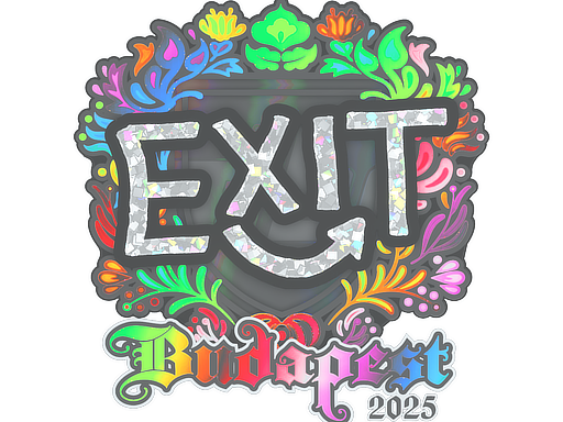 Sticker | exit (Holo) | Budapest 2025