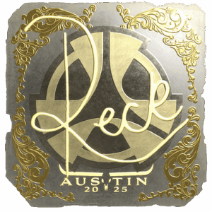 Sticker | reck (Gold) | Austin 2025