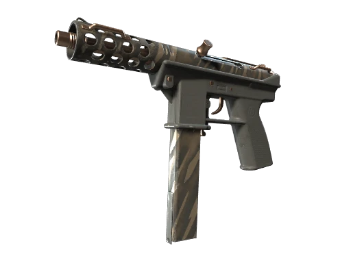 Tec-9 | Tiger Stencil (Well-Worn)