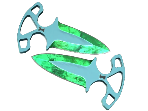 ★ StatTrak™ Shadow Daggers | Gamma Doppler Emerald (Factory New)