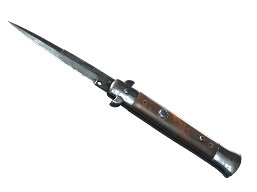 ★ StatTrak™ Stiletto Knife | Damascus Steel (Well-Worn)