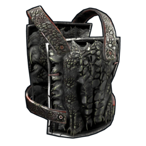 Black Alligator Metal Chest Plate