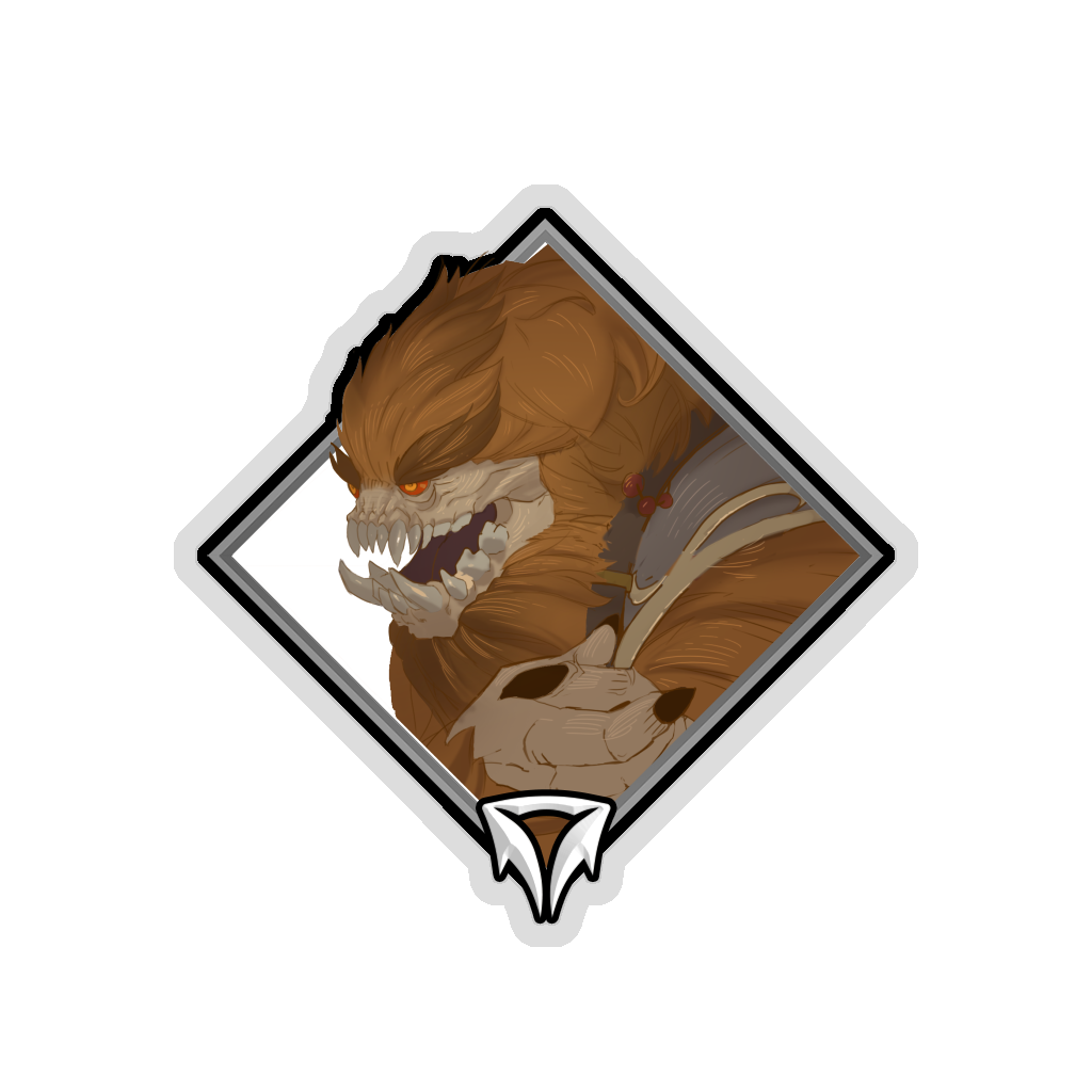 Gold Crownfall Sticker - Abominable Snow Bandit