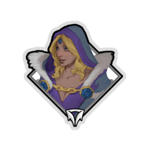 Gold Crownfall Sticker - Crystal Maiden