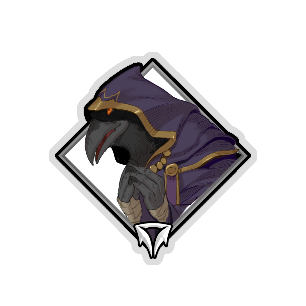 Gold Crownfall Sticker - Divine Developer