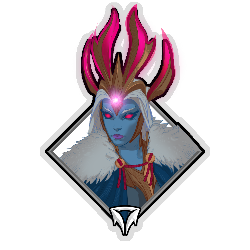 Gold Crownfall Sticker - Shen (Parka)