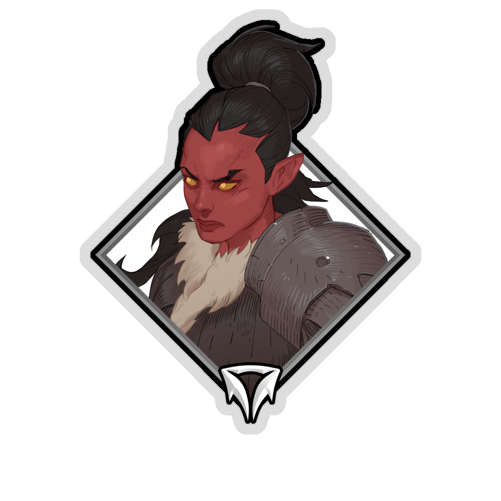 Gold Crownfall Sticker - Sorla Khan