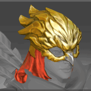Inscribed Gilded Falcon Helm
