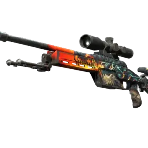 StatTrak™ SSG 08 | Dragonfire (Well-Worn)