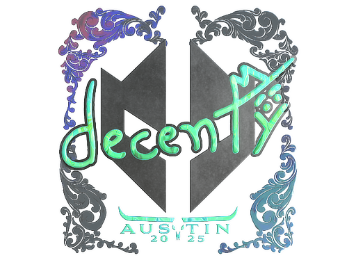 Sticker | decenty (Holo) | Austin 2025