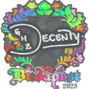 Sticker | decenty (Holo) | Budapest 2025