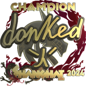 Sticker | donk (Gold, Champion) | Shanghai 2024