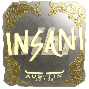 Sticker | insani (Gold) | Austin 2025