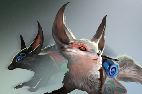 Unusual Jin and Yin Fox Spirits