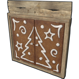 Ginger Bread Wooden Double Door