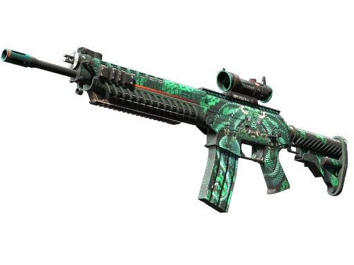 StatTrak™ SG 553 | Dragon Tech (Minimal Wear)