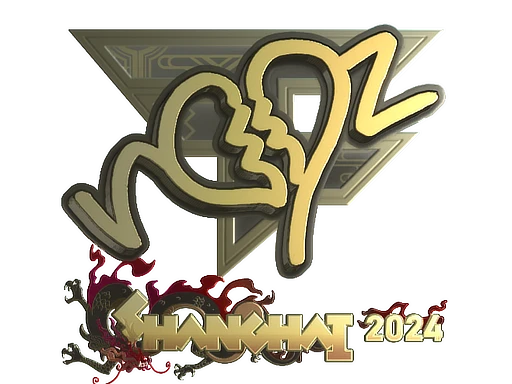 Sticker | ropz (Gold) | Shanghai 2024