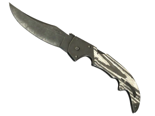 ★ Falchion Knife | Black Laminate (Battle-Scarred)