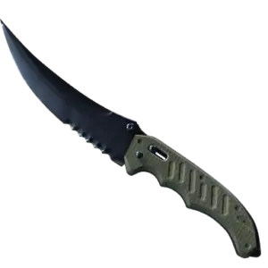 ★ StatTrak™ Flip Knife | Blue Steel (Battle-Scarred)
