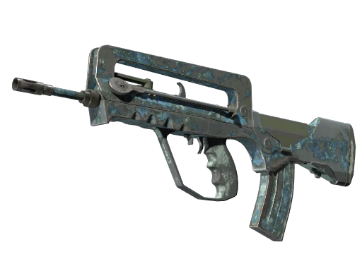 FAMAS | Cyanospatter (Battle-Scarred)