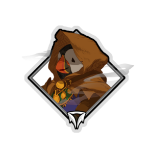 Gold Crownfall Sticker - Clortho the Strange