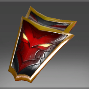 Inscribed Crimson Wyvern Shield