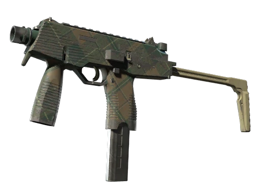 MP9 | Green Plaid (Well-Worn)