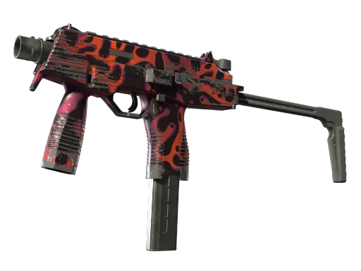 MP9 | Ruby Poison Dart (Well-Worn)