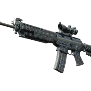 SG 553 | Waves Perforated (Battle-Scarred)