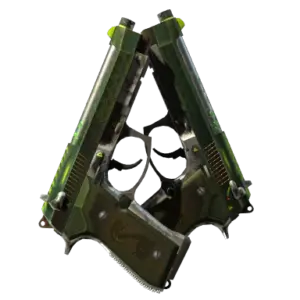 StatTrak™ Dual Berettas | Cobra Strike (Battle-Scarred)