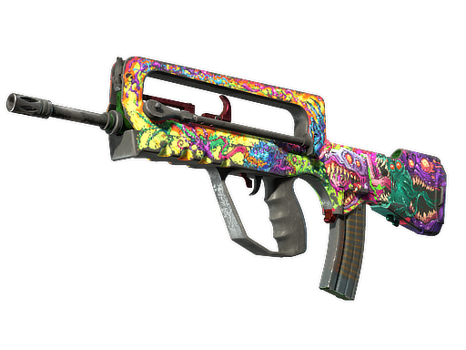 StatTrak™ FAMAS | Bad Trip (Battle-Scarred)