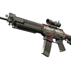 StatTrak™ SG 553 | Cyberforce (Battle-Scarred)