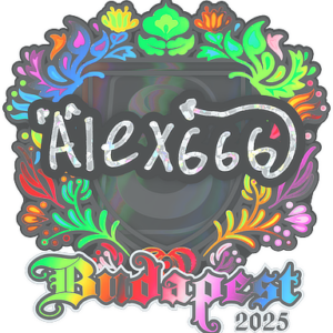 Sticker | alex666 (Holo) | Budapest 2025