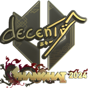 Sticker | decenty (Gold) | Shanghai 2024