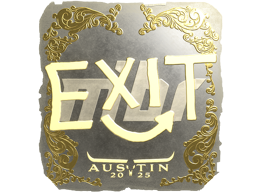 Sticker | exit (Gold) | Austin 2025