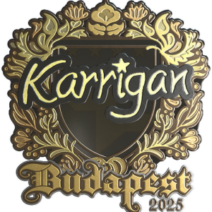 Sticker | karrigan (Gold) | Budapest 2025
