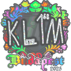 Sticker | kl1m (Holo) | Budapest 2025
